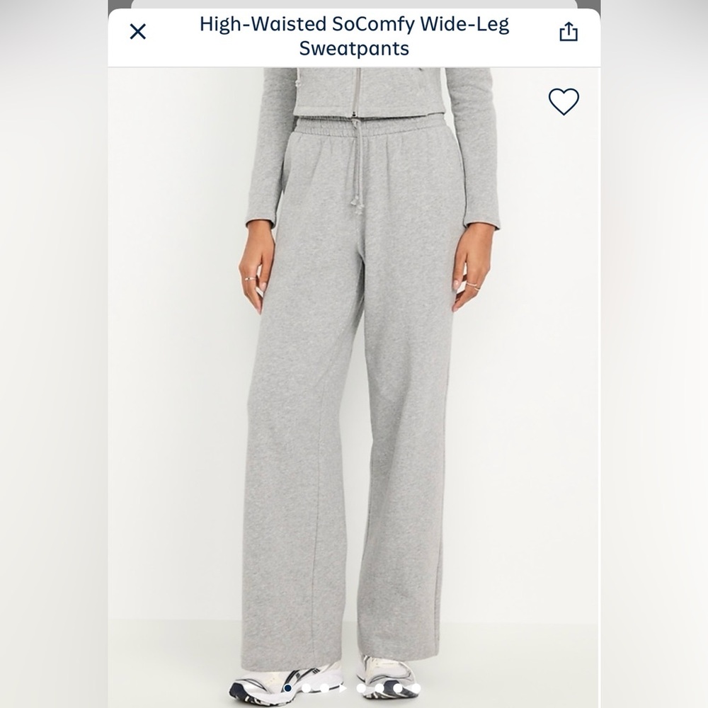 Old Navy High Waisted SoComfy Wide Leg Sweatpants